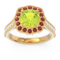 Halo Pave Milgrain Bhraamara Ring