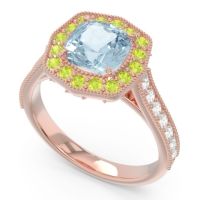Halo Pave Milgrain Bhraamara Ring