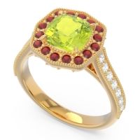 Halo Pave Milgrain Bhraamara Ring