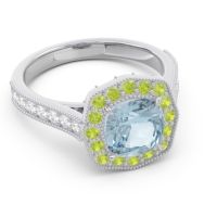 Halo Pave Milgrain Bhraamara Ring