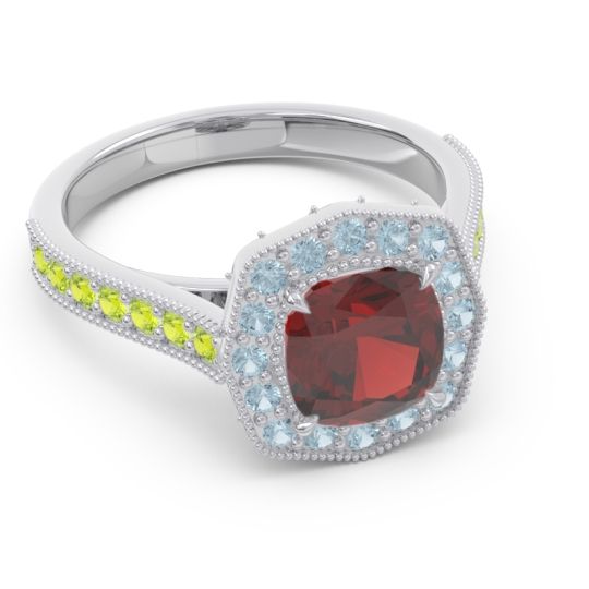 Halo Pave Milgrain Bhraamara Ring