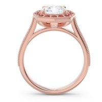 Halo Pave Milgrain Bhraamara Ring