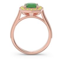 Halo Pave Milgrain Bhraamara Ring