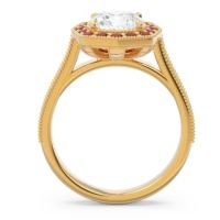Halo Pave Milgrain Bhraamara Ring