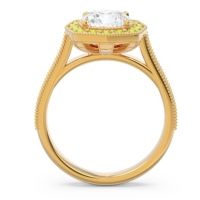 Halo Pave Milgrain Bhraamara Ring