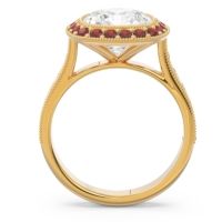 Halo Milgrain Cushion Tugga Ring