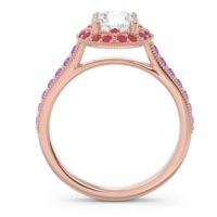 Halo Milgrain Pave Savitri Ring