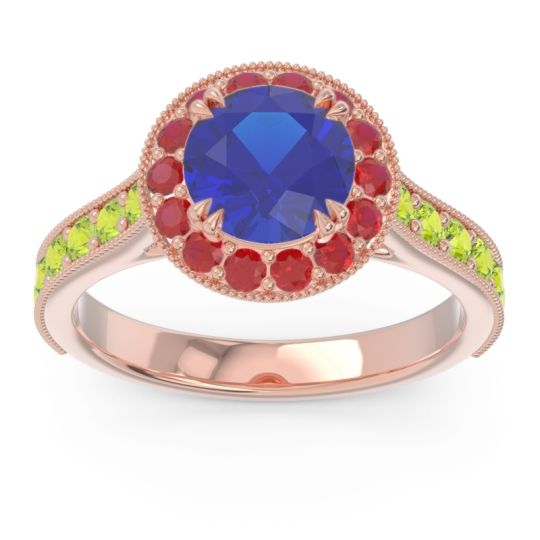 Halo Pave Milgrain Himsira Ring