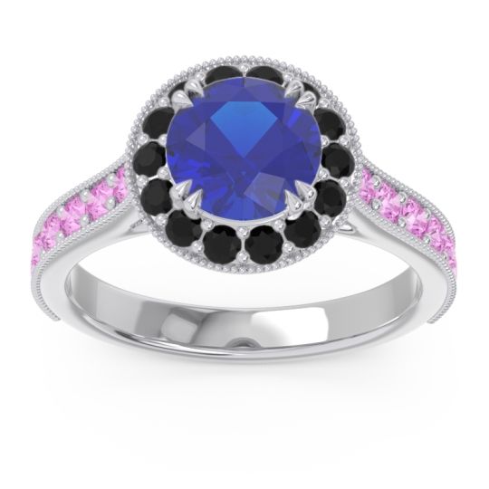 Halo Pave Milgrain Himsira Ring