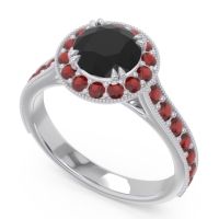 Halo Pave Milgrain Himsira Ring