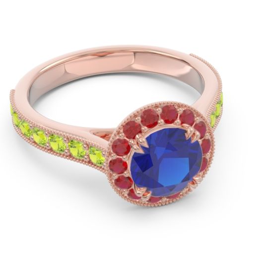Halo Pave Milgrain Himsira Ring