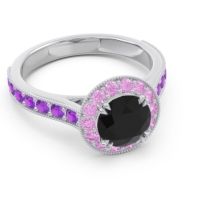 Halo Pave Milgrain Himsira Ring