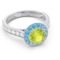 Halo Pave Milgrain Himsira Ring
