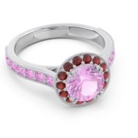 Halo Pave Milgrain Himsira Ring
