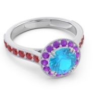 Halo Pave Milgrain Himsira Ring