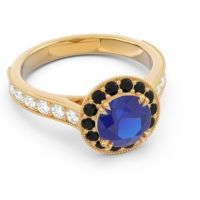 Halo Pave Milgrain Himsira Ring