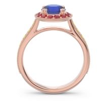 Halo Pave Milgrain Himsira Ring