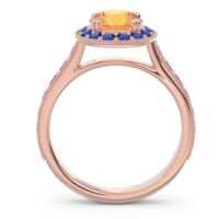 Halo Pave Milgrain Himsira Ring