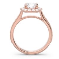 Halo Pave Milgrain Himsira Ring