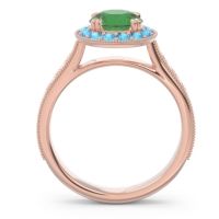 Halo Pave Milgrain Himsira Ring