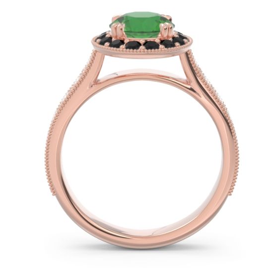Halo Pave Milgrain Himsira Ring