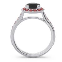 Halo Pave Milgrain Himsira Ring