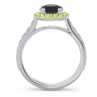 Halo Pave Milgrain Himsira Ring