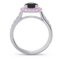 Halo Pave Milgrain Himsira Ring