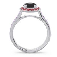 Halo Pave Milgrain Himsira Ring