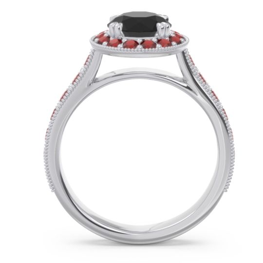 Halo Pave Milgrain Himsira Ring