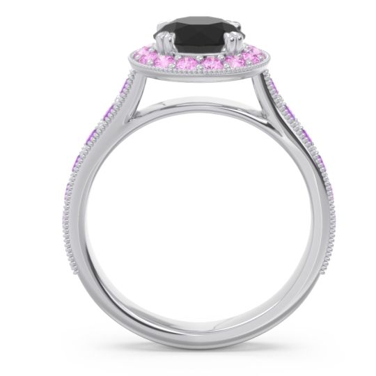 Halo Pave Milgrain Himsira Ring