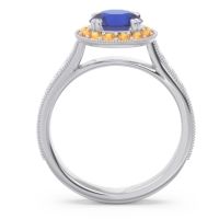 Halo Pave Milgrain Himsira Ring