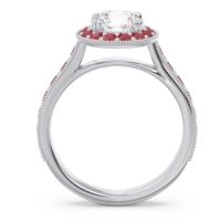 Halo Pave Milgrain Himsira Ring