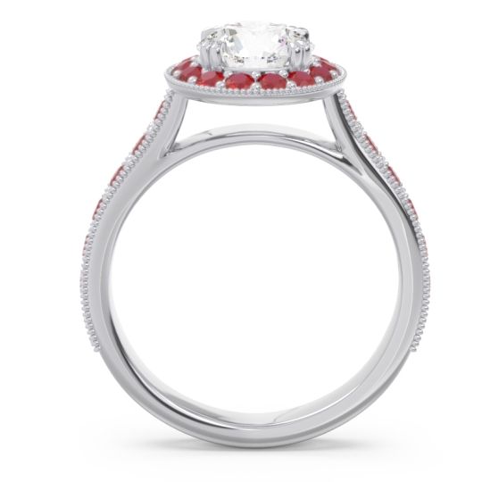 Halo Pave Milgrain Himsira Ring