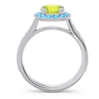 Halo Pave Milgrain Himsira Ring