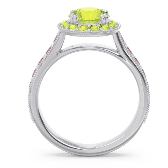 Halo Pave Milgrain Himsira Ring
