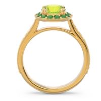 Halo Pave Milgrain Himsira Ring
