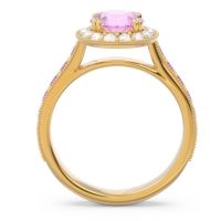 Halo Pave Milgrain Himsira Ring