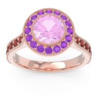 Halo Milgrain Pave Vedi Ring