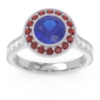 Halo Milgrain Pave Vedi Ring
