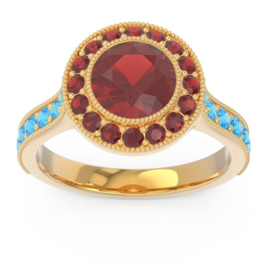 Halo Milgrain Pave Vedi Ring