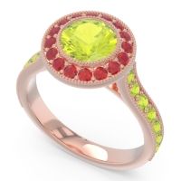 Halo Milgrain Pave Vedi Ring