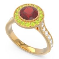Halo Milgrain Pave Vedi Ring
