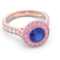 Halo Milgrain Pave Vedi Ring