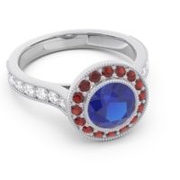 Halo Milgrain Pave Vedi Ring