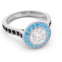 Halo Milgrain Pave Vedi Ring