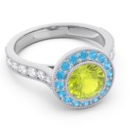 Halo Milgrain Pave Vedi Ring