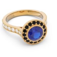 Halo Milgrain Pave Vedi Ring
