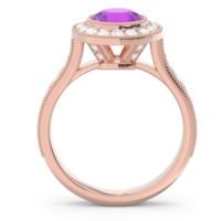 Halo Milgrain Pave Vedi Ring
