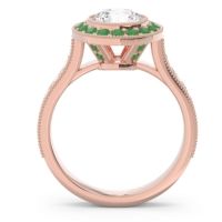 Halo Milgrain Pave Vedi Ring